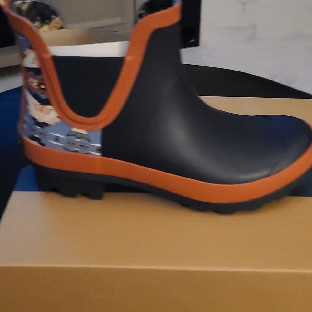 Pendleton Womens Boots in Navy and Orange